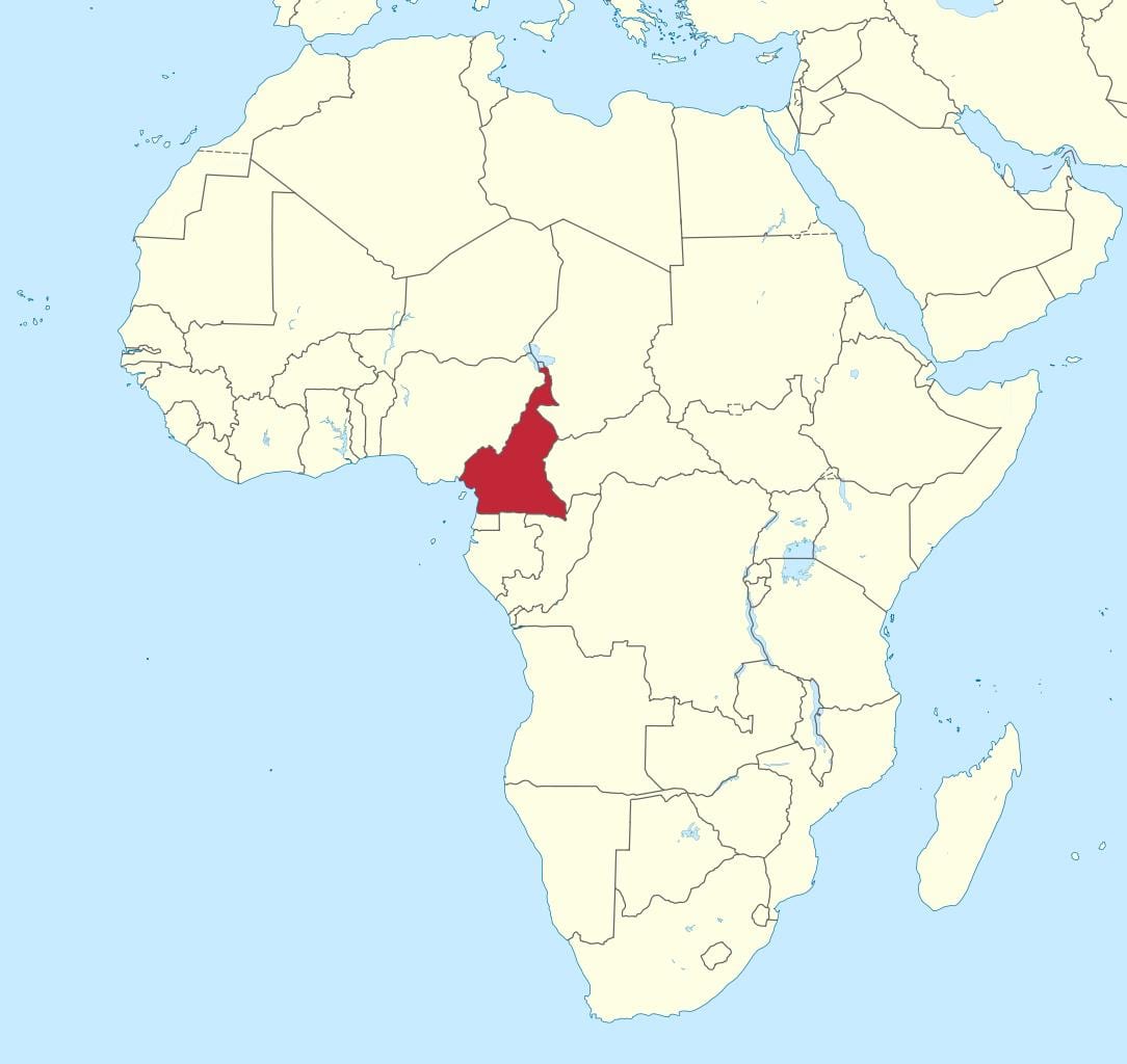 Kat jeyografik nan Kamewoun afrik lwès